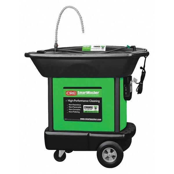 Parts Washer, 25 gal., 300 GPH, HDPE, Mobile