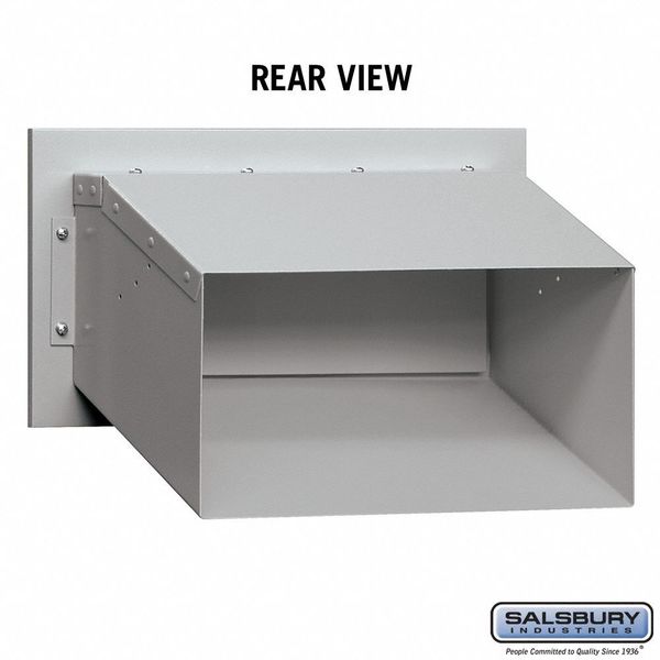 Mail Drop Door, Aluminum, Powder Coated, 1 Doors, Recessed, Assembled