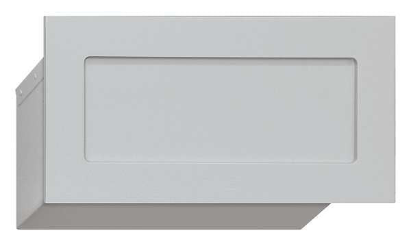 Mail Drop Door, Aluminum, Powder Coated, 1 Doors, Recessed, Assembled