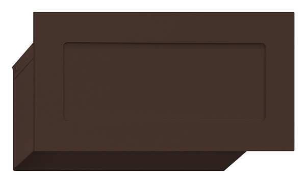 Mail Drop Door, Bronze, Powder Coated, 1 Doors, Recessed, Assembled