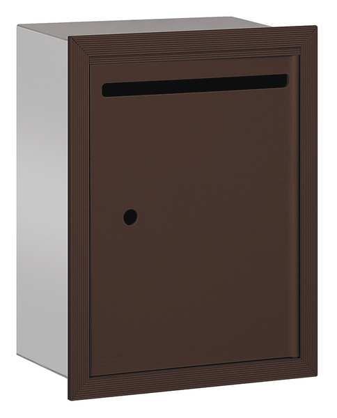 Letter Box, Bronze, Powder Coated, 1 Doors, Recessed, Standard