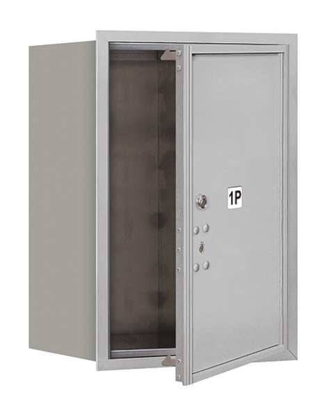 Horizontal Mailbox, Aluminum, Powder Coated, 1 Doors, Recessed, USPS