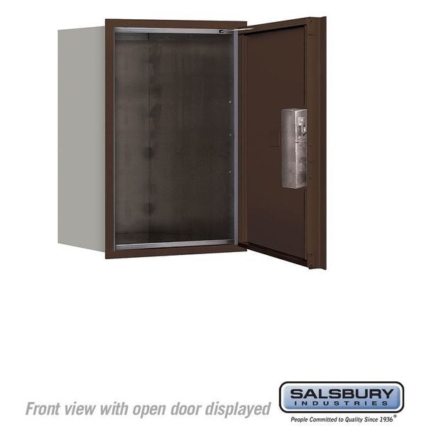 Horizontal Mailbox, Bronze, Powder Coated, 1 Doors, Recessed, USPS