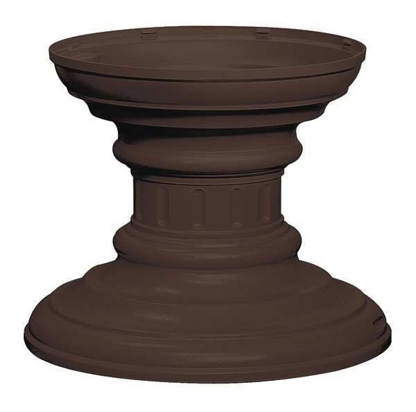 Cluster Box Unit Pedestal, Bronze, Powder Coated, In Ground, Decorative