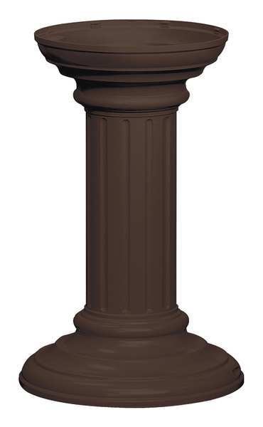 Cluster Box Unit Pedestal, Bronze, Powder Coated, In Ground, Decorative