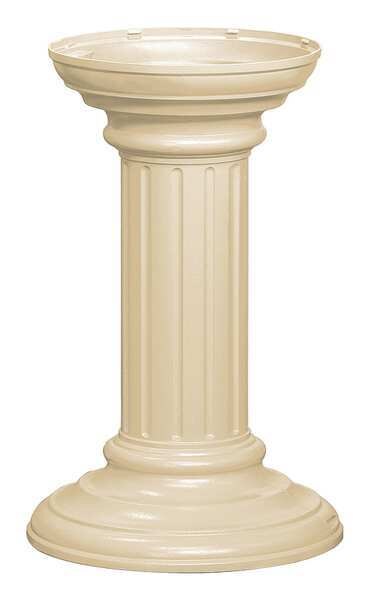Cluster Box Unit Pedestal, Sandstone, Powder Coated, In Ground, Decorative