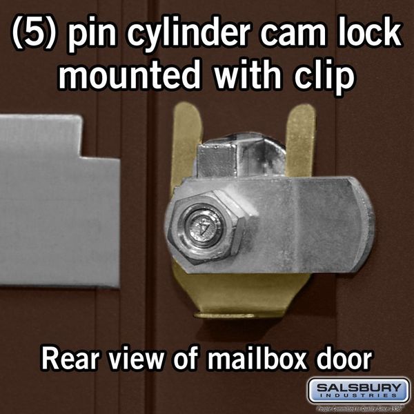 Horizontal Mailbox, Bronze, Powder Coated, 30 Doors, Recessed, USPS