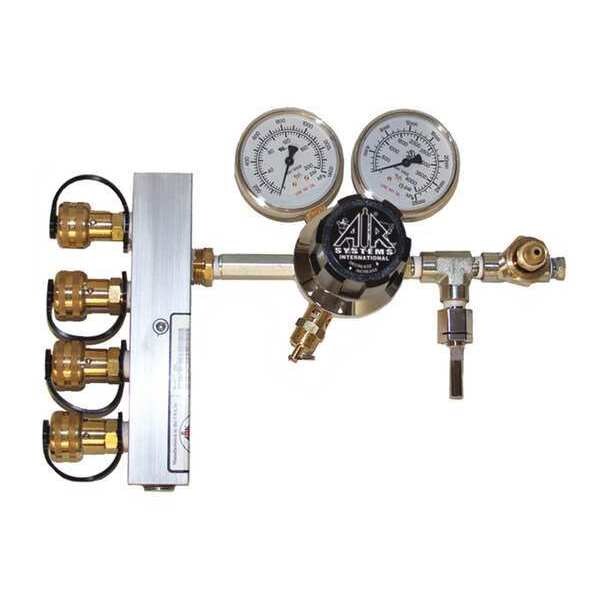 4-Outlet Breathing Air Manifold