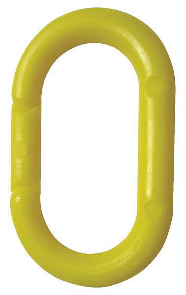 Chain Link, 2 In., Yellow, PE, PK36