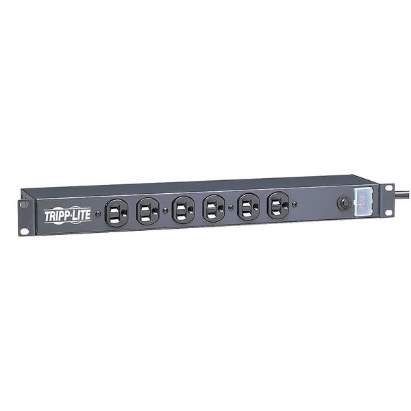 PDU, 120V, 6 Outlet, 15 ft., Black