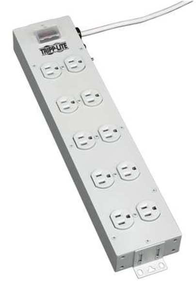 PDU, 120V, 10 Outlet, 15 ft., White