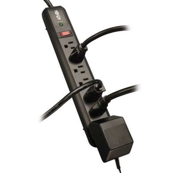 Surge Protector Strip, 7 Outlet, Black