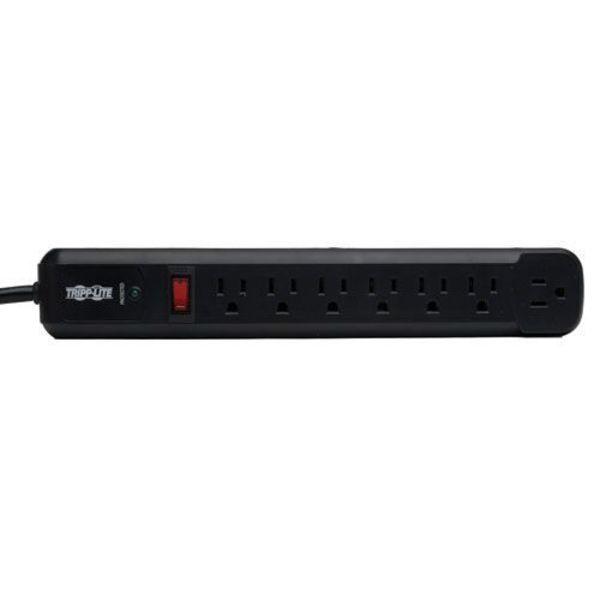 Surge Protector Strip, 7 Outlet, Black