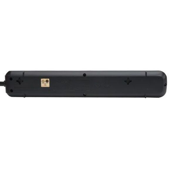Surge Protector Strip, 7 Outlet, Black