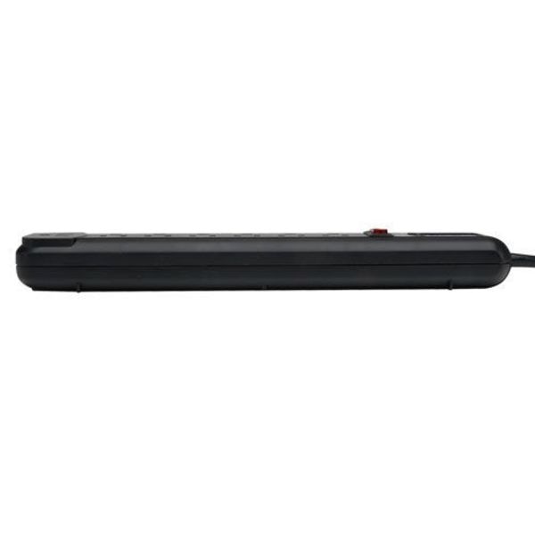 Surge Protector Strip, 7 Outlet, Black