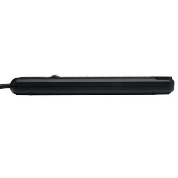 Surge Protector Strip, 7 Outlet, Black