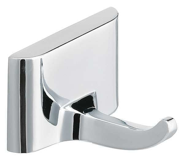 Bathroom Hook, 1 Hook, 2In D, Chrome Plated