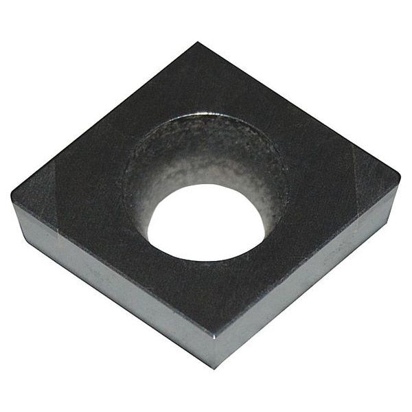 Diamond Turning Insert, Diamond, 1/4 in, CCGW, 80  Degrees, 1/64 in, CBN