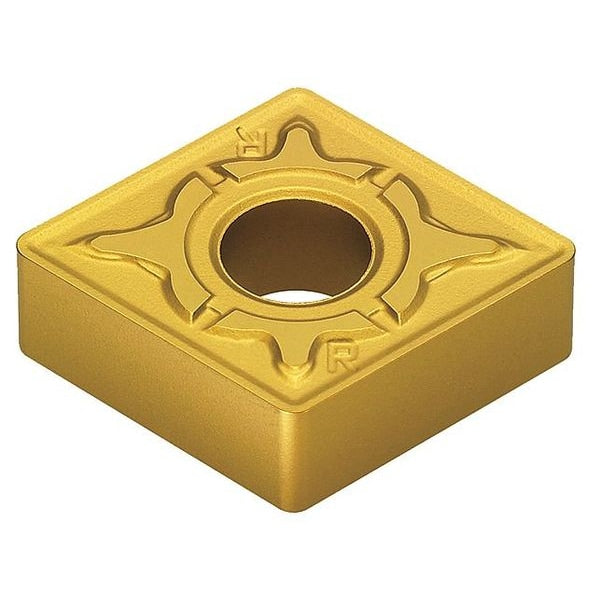 Diamond Turning Insert, Diamond, 1/2 in, CNMG, 80  Degrees, 1/64 in, Carbide
