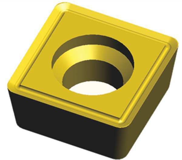 Square Turning Insert, Square, 1/2 in, SCMT, 1/32 in, Carbide