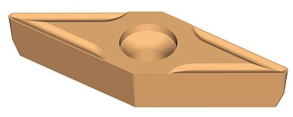 Diamond Turning Insert, Diamond, 3/8 in, VBMT, 35  Degrees, 1/32 in, Carbide