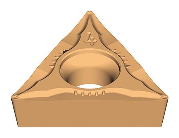 Triangle Turning Insert, Triangle, 1/4 in, TPMT, 0.0312 in, Carbide