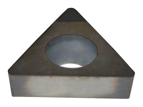 Triangle Turning Insert, Triangle, 3/8 in, TCGW, 0.0312 in, CBN