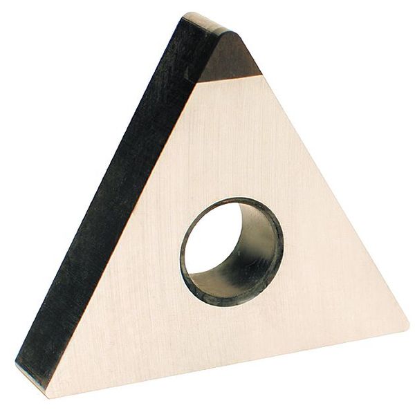 Triangle Turning Insert, Triangle, 3/8 in, TNGA, 0.0156 in, CBN