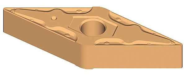 Diamond Turning Insert, Diamond, 1/2 in, VNMG, 35  Degrees, 1/32 in, Carbide