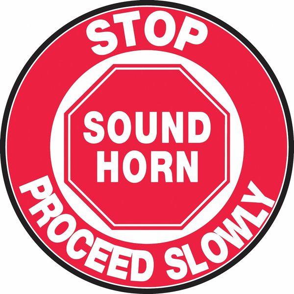 Slip-Gard Round Floor Sign, 17