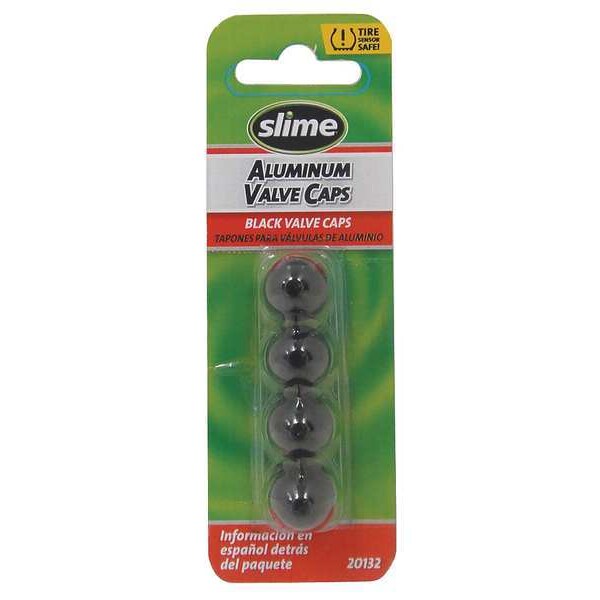 Anodized Valve Caps, 4 Pc., Black