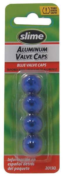 Anodized Valve Caps, 4 Pc., Blue