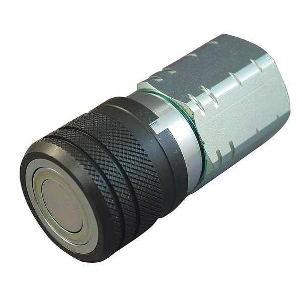 Hydraulic Quick Connect Hose Coupling, Steel Body, Sleeve Lock, 1-1/16