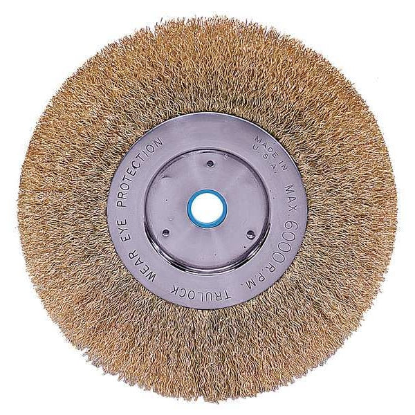 Crimped Wire Wheel Wire Brush, Arbor, 6