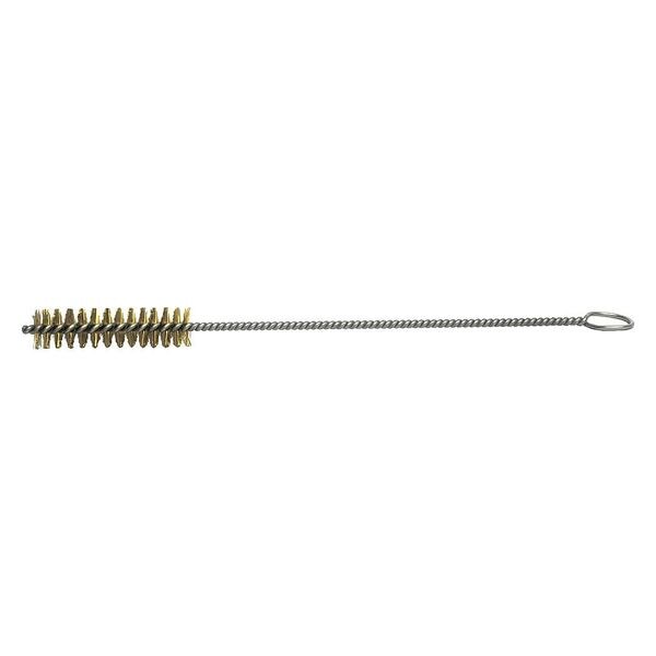 Hand Tube Wire Brush, Brass, 1/2