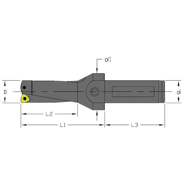Indexable Drill, UD-2000-2D-150