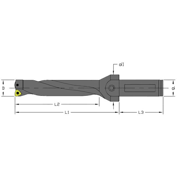 Indexable Drill, UD-0906-4D-075-C