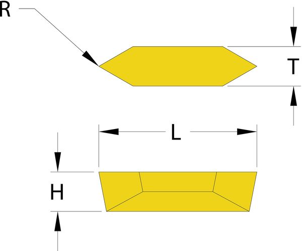 Threading Insert, V84-NV, 0.0060 in, Carbide
