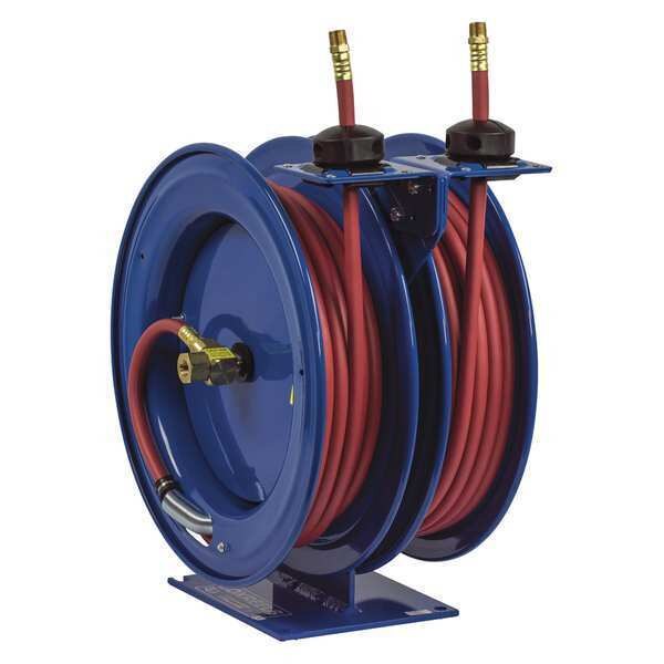 Spring Return Hose Reel, 3/8 in Hose Dia., 25 ft Length, 300 psi