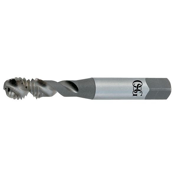Spiral Flute Tap, #6-32, Modified Bottoming, 2 Flutes, UNC