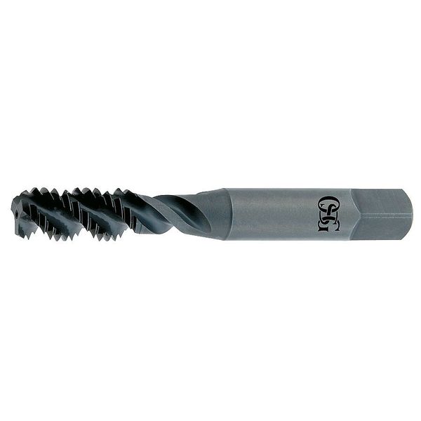 Spiral Flute Tap, M4-0.70, Plug, Metric Coarse, 3 Flutes, Bright