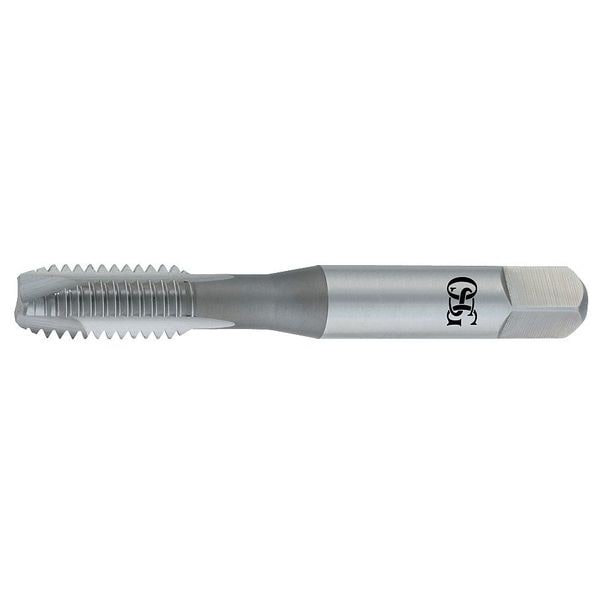 Spiral Point Tap, #6-32, Plug, UNC, 2 Flutes, Bright