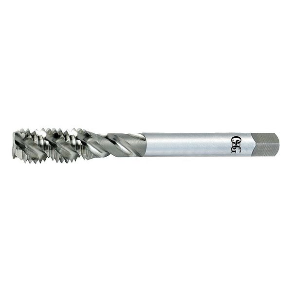 Spiral Flute Tap, #10-24, Bottoming, UNC, 3 Flutes, Bright