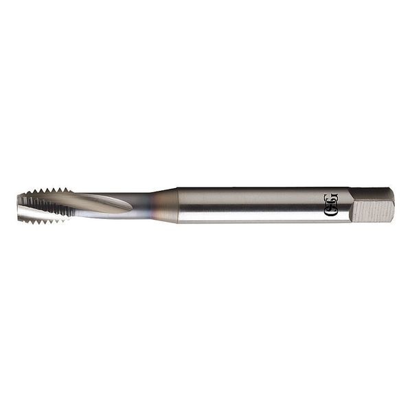 Spiral Flute Tap, M16-2.00, Bottoming, Metric Coarse, 4 Flutes, TiCN