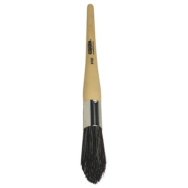 #8 Round Sash Paint Brush, Nylon Bristle, Wood Handle, 1