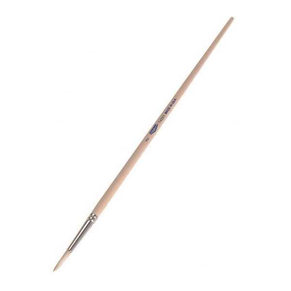 #6 Artist Paint Brush, China Hair Bristle, Wood Handle, 1