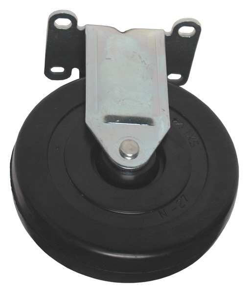 Soft Rubber Rigid Caster Quiet