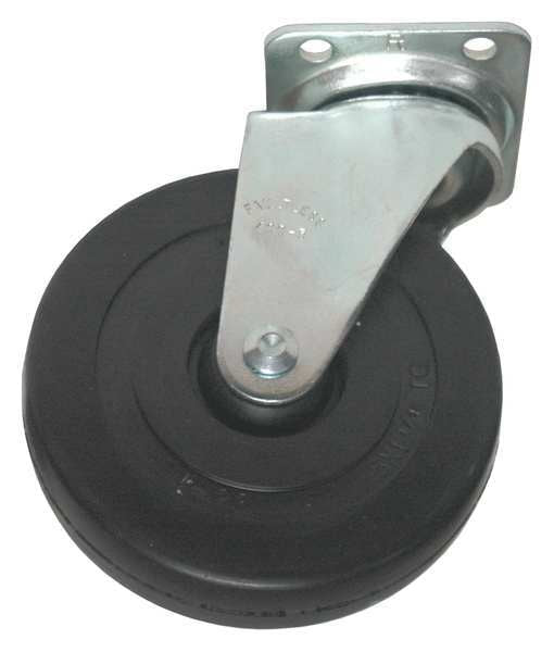 Soft Rubber Swivel Caster, 5 In