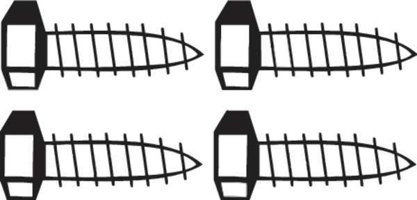 Pan Head Screws, PK4