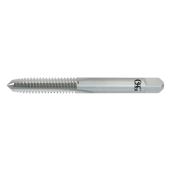 Straight Flute Hand Tap, #8-32, Plug, UNC, 2 Flutes
